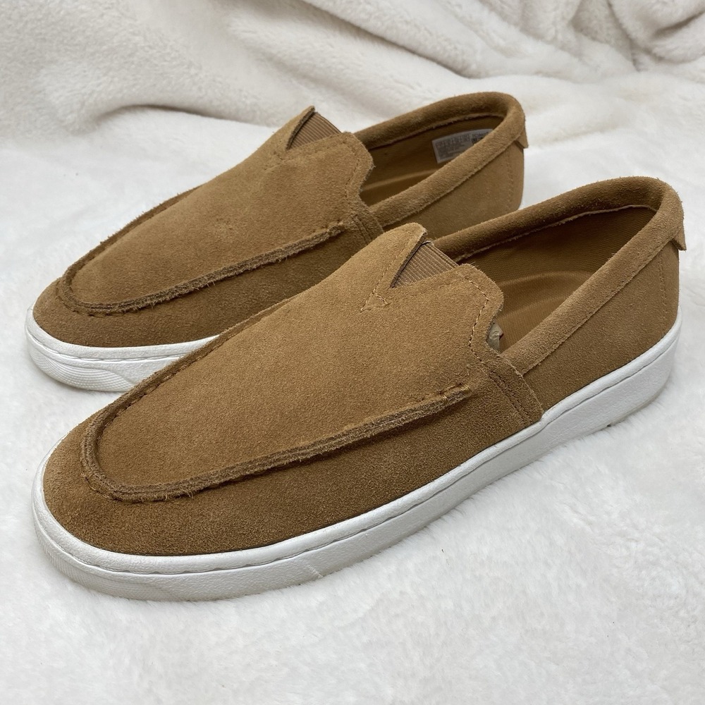 TOMS Travel Lite Suede Slip On Loafer Casual Comfort Shoes Mens 7 Moc Toe